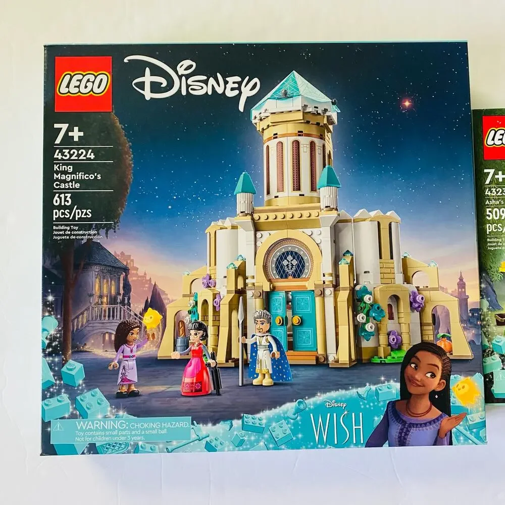 LEGO | Disney Wish Asha's Cottage/King Magnifico's Castle Bundle NWT